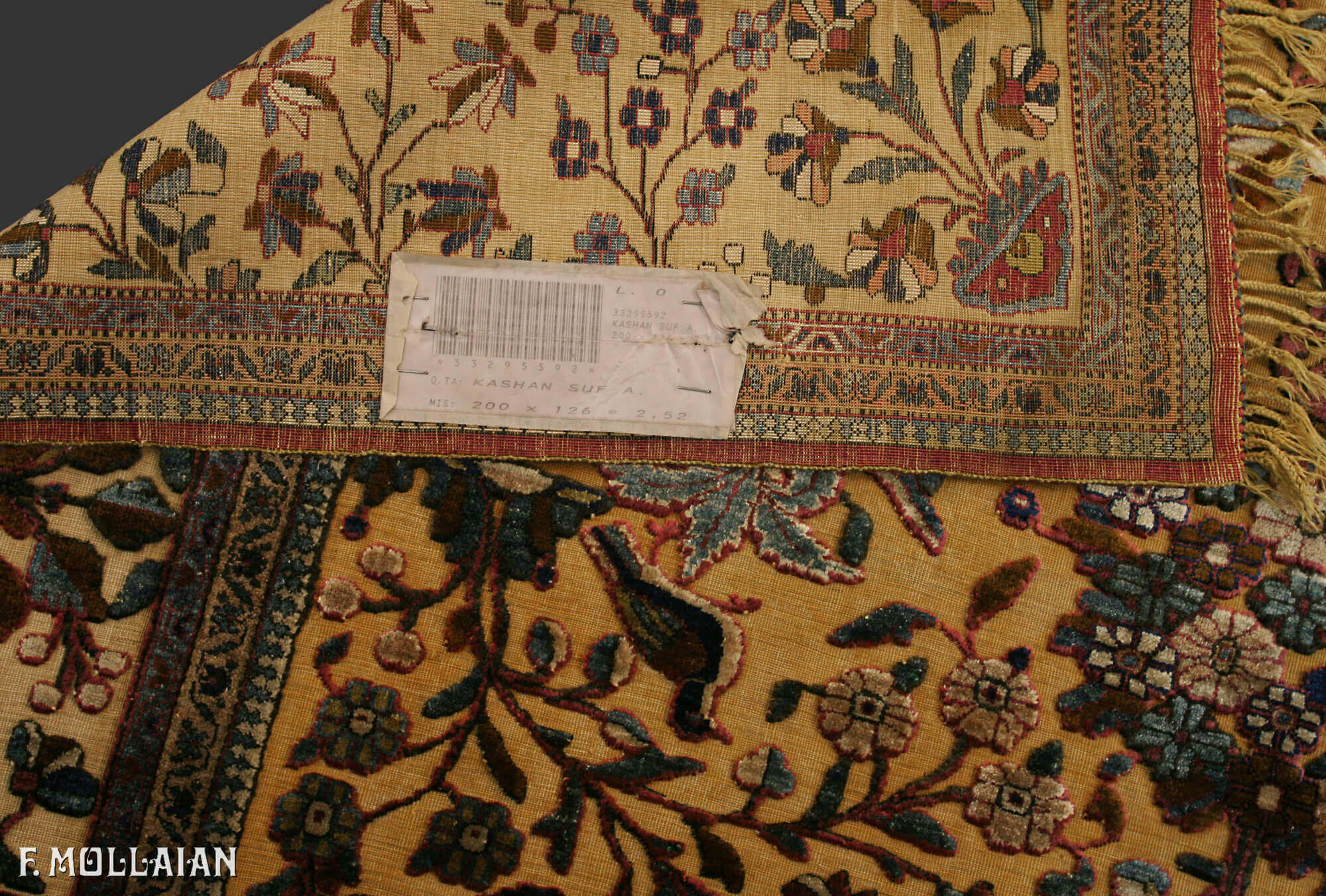 Antique Souf Persian Kashan Rug n°:33295592